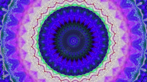 Dreamlike Kaleidoscope Animation with Mirror Symmetry