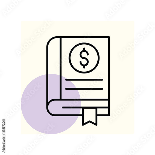 Finance Book vector, pixel perfect, illustrator file 
