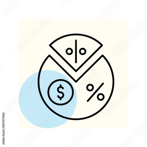 Profit Margin vector, pixel perfect, illustrator file 
 