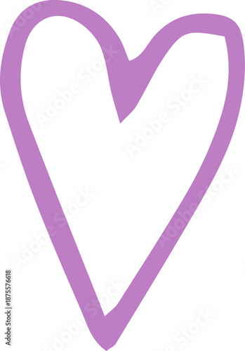 Hand Drawn Heart Outline Icon. Hand Drawn Yoga, Meditation and Wellness  Doodles Series