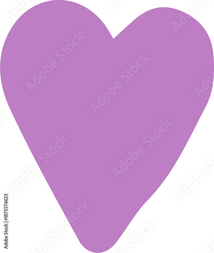 Hand Drawn Solid Heart Icon. Hand Drawn Yoga, Meditation and Wellness  Doodles Series