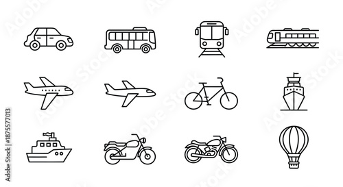 Various modes of transportation
