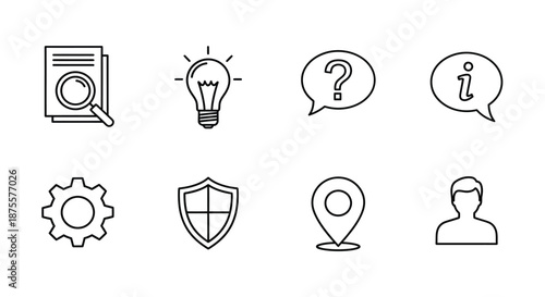 Icons representing various concepts