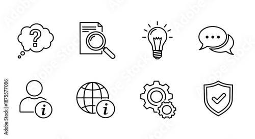 Icons representing various concepts