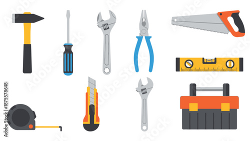 Assorted Tools and Equipment for Construction.