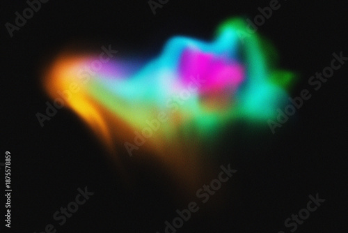 Abstract Vibrant Colorful Smoke Background
