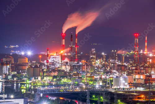 岡山県　倉敷市　水島工場夜景