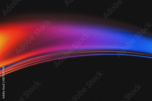 Abstract Neon Gradient Wave Background