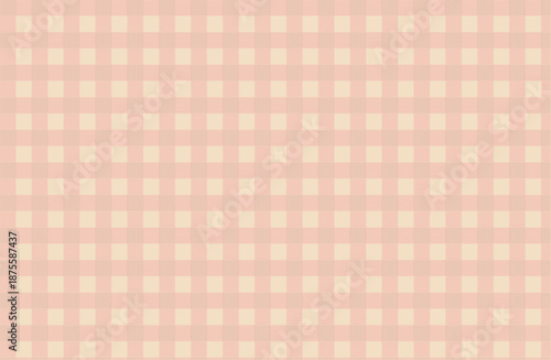 Plaid Gingham, Plaid pattern, seamless Gingham pattern, check textile. Seamless fabric. Seamless gingham, in peach fuzz shades, texture effect. Hand drawn designs for projects, fabrics, decorations or
