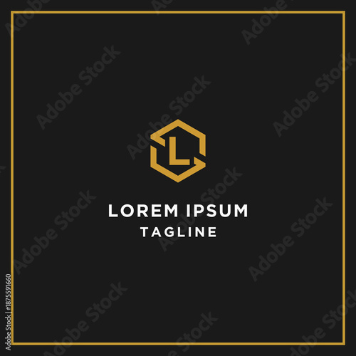 sl or ls hexagon logo