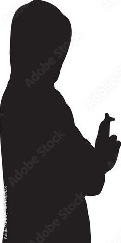 Person holding remote control