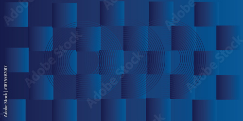 Abstract background , science, futuristic, energy technology concept. Digital image of light rays,dot  stripes lines with blue light, speed and motion blur over dark blue