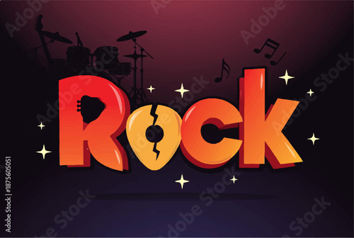 Rock Music Illustration