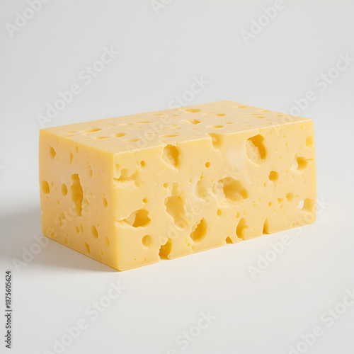 cheese on white background