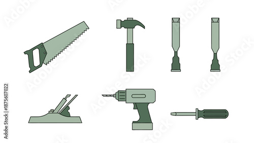 Collection of Various Hand Tools and Equipment.