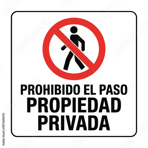 no walking sign on private property high quality