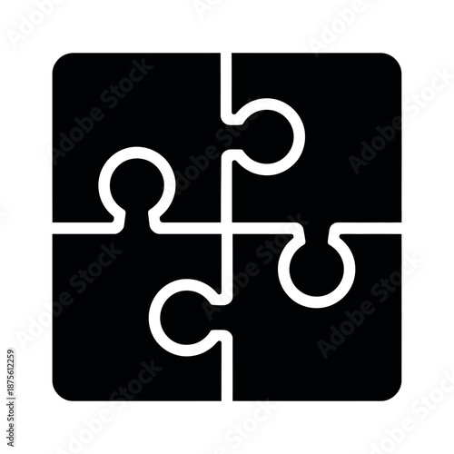 Puzzle pieces  vector illustration