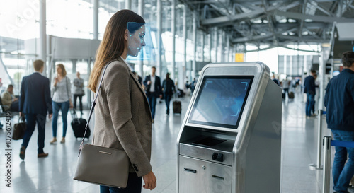 Airport Self-Service Check-In with facia recognition