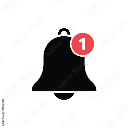 notification bell icon with red alert badge