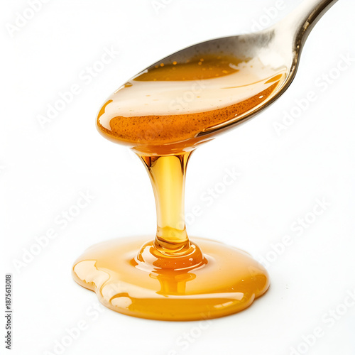 honey dripping from a glass
