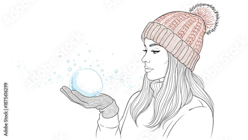 Hand drawn black and white ink sketch of a single ripe pineapple slice showing detailed organic texture and simple line art.