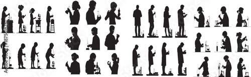 Human Life Stages Silhouettes