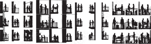 Human Interaction Silhouettes 