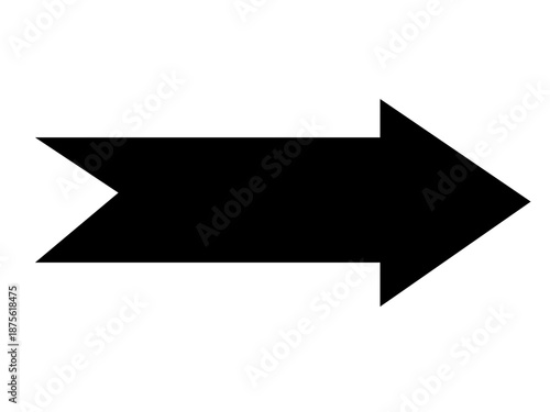 Arrow icon set. Arrow. Cursor. Straight pointed arrow icon. Black arrow pointing to the right. Black direction pointer. Black direction pointer. Vector illustration. 