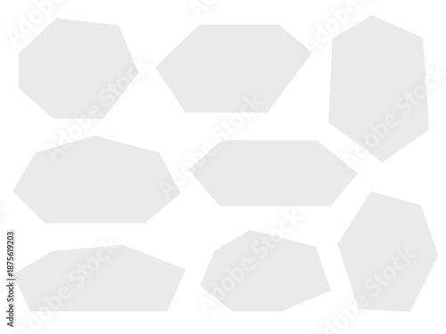 カクカクしたフレームのセット