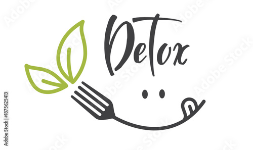 Intestine detox outline, vector, icon. 