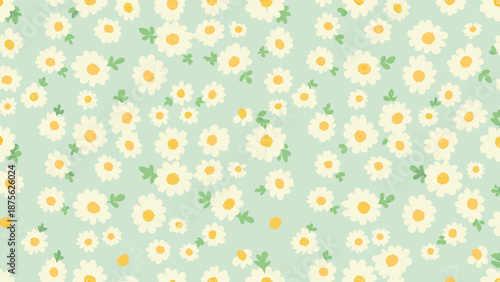 seamless background with flowers