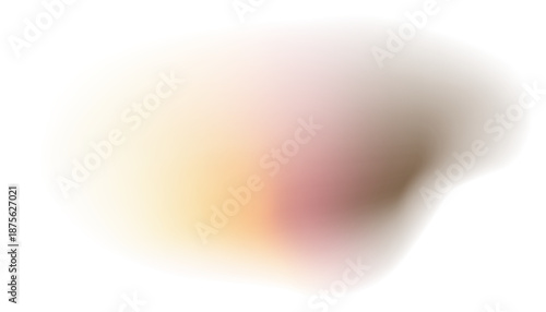 A spot of yellow pink blurred gradient. Soft pastel color. Colorful blurry gradient shape, abstract light fluid mesh, soft colors in various forms.