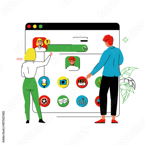 Characters x Browser Window x UI x Dashboard x Version 02