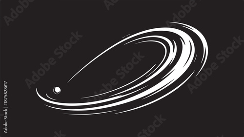Saturn like ring system with a small moon
