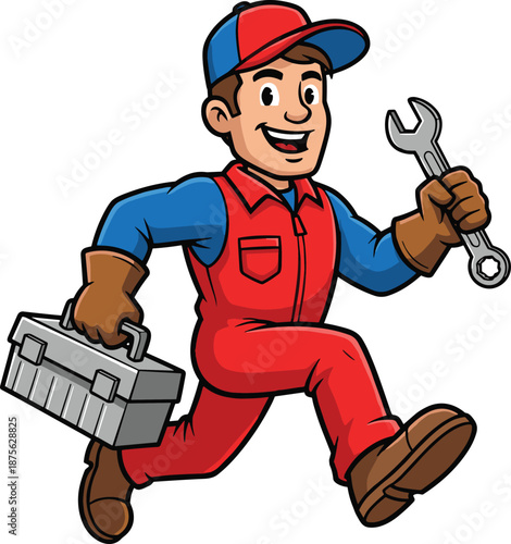 Dynamic cartoon black ninja warrior vector illustration attacking with a katana sword and flying shuriken stars isolated on black background for gaming mascot or logo