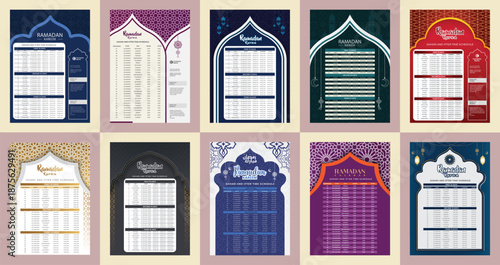 Ramadan Calendar Design.  