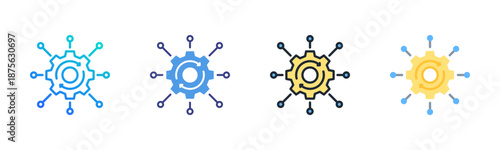 Bpm icon set multiple style collection