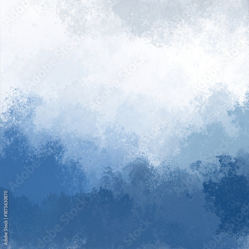 A serene blue and white background features fluffy, small clouds scattered across the sky, creating a tranquil and uplifting atmosphere.