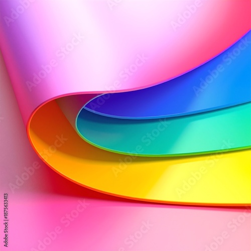 A vibrant abstract background featuring a dynamic array of swirling, curved lines in various colors, creating a sense of movement and energy.