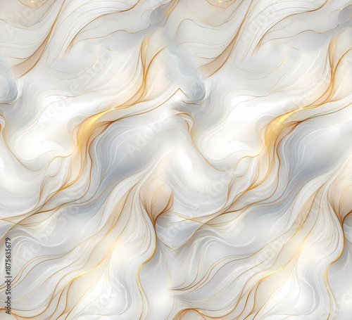 Abstract fluid art background black and white colors. Liquid marble. Acrylic painting on canvas with golden gradient and splash. Alcohol ink backdrop with gray waves pattern.
