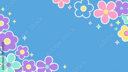 spring background with flowers