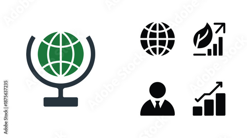 ESG Environment Social Governance Icon Set