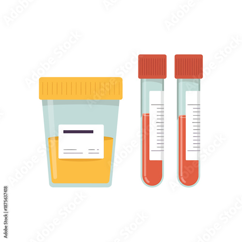 Medical Lab Equipment Illustration for Diagnostic Testing