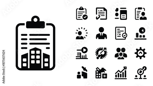 Office Management Icon Set