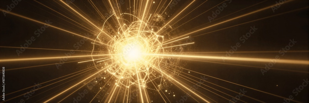 Naklejka premium Brilliant star explosion effect