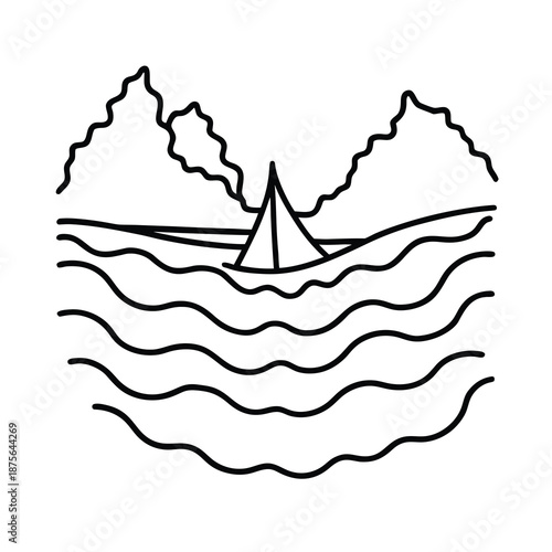 red sea parting illustration