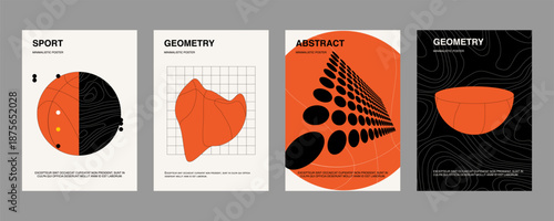 bstract geometric poster cover design. Geometric shape. Design elements for poster, magazine, book cover, brochure.