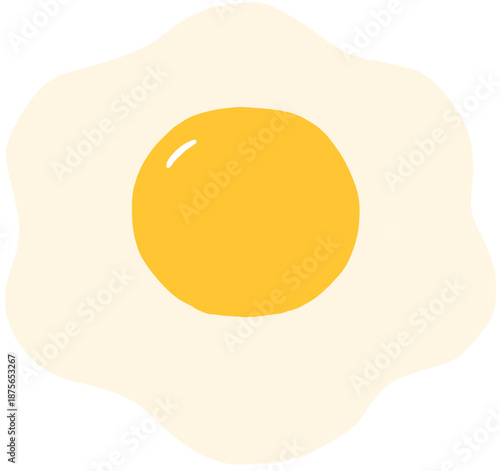 fried egg vector illustration
