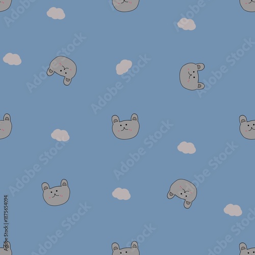 Cute teddy bear pattern 