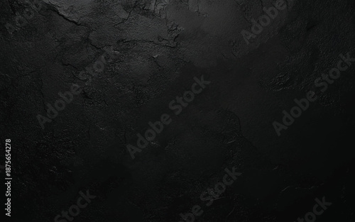 Art black concrete stone texture for background in black. Abstract color scratches shabby vintage Cement and sand grey dark detail covering.